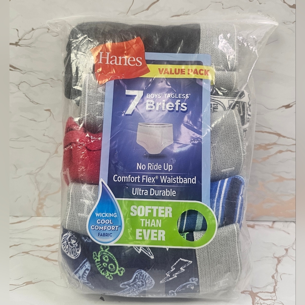 Hanes Boys' Tagless Briefs - Assorted Colors